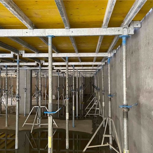 Das modulare Deckensystem ONADEK kann auf der Baustelle mit nur wenigen Handgriffen sicher von unten montiert werden.
Foto: ULMA Construction GmbH